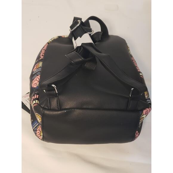 Naruto Shippuden Ichiraku Ramen Mini Backpack Black Pink Faux Leather Bioworld - Picture 10 of 13